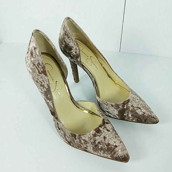 Jessica Simpson Shoes - NWT Jessica Simpson Velvet D Orsay Pumps Pink